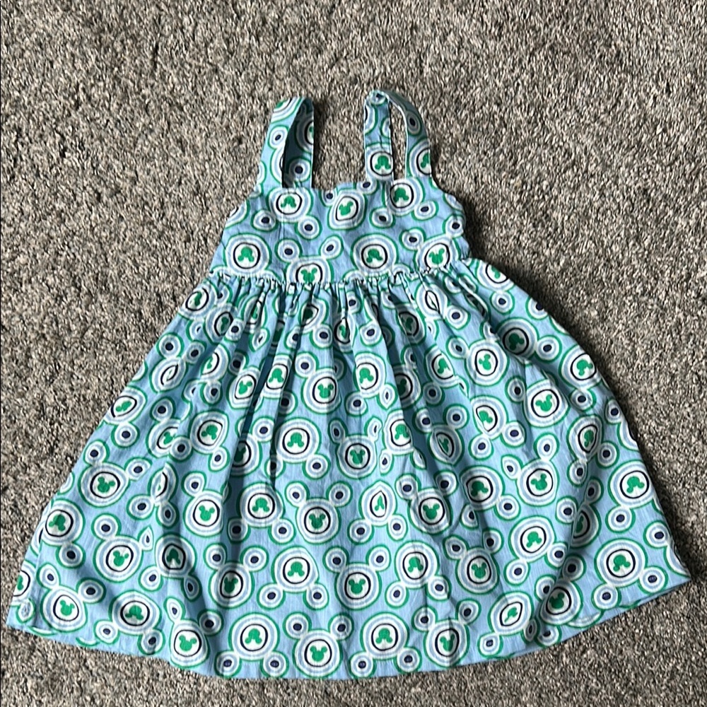Disney Stylish Blue and Green Hanna Andersson Dress